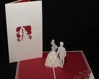 3-D Wedding Pop-Up Card