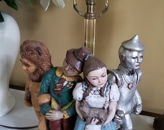 Vintage Wizard of Oz Ceramic Lamp