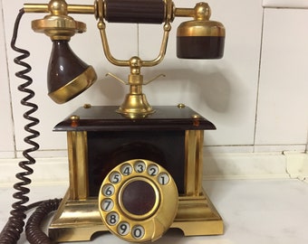 Telephone Tecler(ITALY) Rotary dial GOLD PLATED 18K