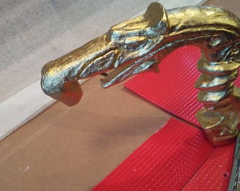 Skyrim priest Dragon cane walking stick full aluminumnew 2018