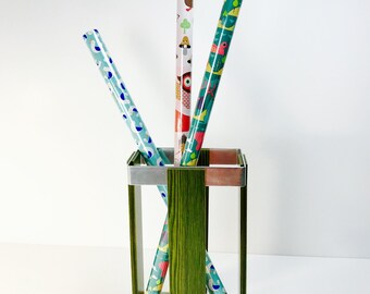 70s umbrella stand, chrome, vintage