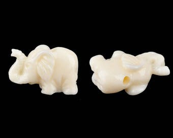 Bead material synthetic elephant 17x11mm