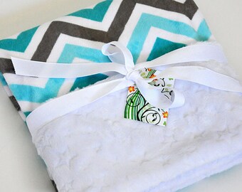 Minky Blanket Minky Baby Blanket Minky Cuddle Baby Gift Shower Gift Baby Gift