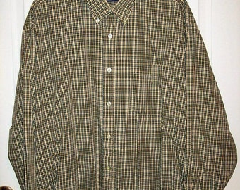 Green plaid shirt | Etsy