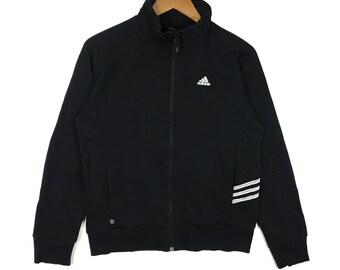 Vintage ADIDAS EQUIPMENT Stripes Black Sweater Small Size 90s Hip Hop Swag Casual Trefoil Sportswear Gift