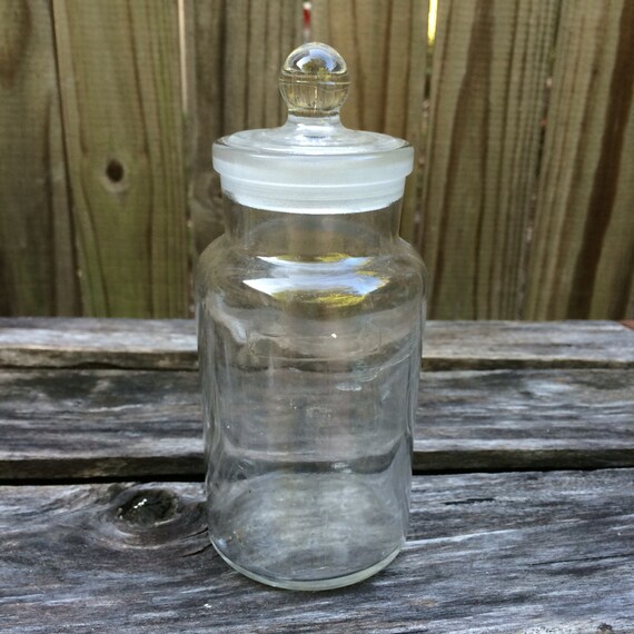 Apothecary Jar British Made Vintage Antique Small Jar