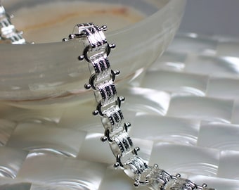 1 Foot Chain Neck Chain Silver Plated Brass Nickel Free Open Link Jewelry Decorative Vintage Book style Jewelry Jewellery Supplies