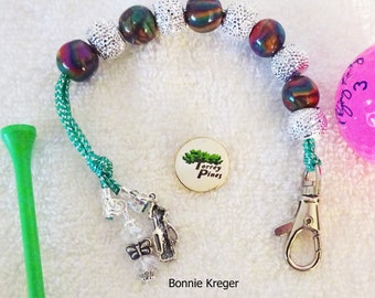 Golf Stroke Counter with Handmade Beads