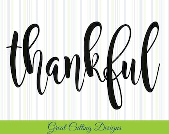 Thankful SVG Cut File svg DXF cut file Cricut svg Silhouette svg Vinyl Cut File Digital cut file Cricut cut file Silhouette dxf cut files