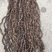 Panyas seed beads, Job's tears-end drilled strand-15 inch strand-grey-brown color