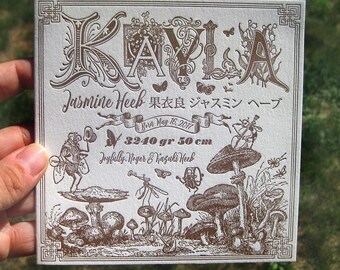Eclectic Bohemian Letterpress Birth Announcements