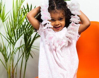 Pink Toile Dress Summer Dress Girls Dress