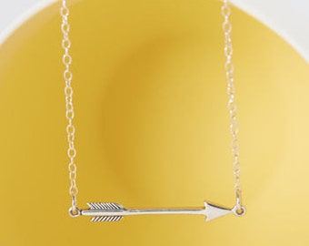 Sterling Silver Arrow Necklace