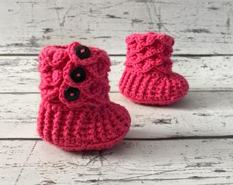0-6 Month Baby Booties, Rainbow Slipper Boots, Crochet Crocodile Rainbow Boots, Ready To Ship