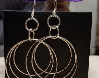 Dangle Hoop Earrings