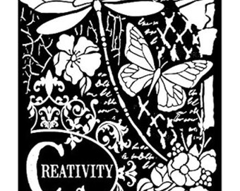 Stencil Stamperia Thick Stencil cm 20x25 Dragonfly