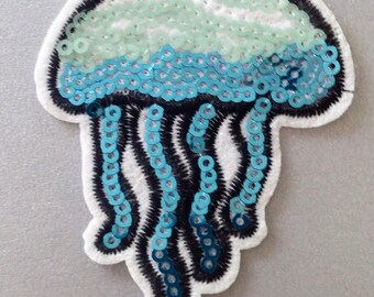 Iron On Patches, Jellyfish Iron on Patche, Clothes Decoration tool, Badge sticker