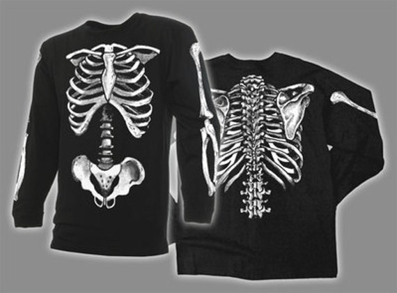 anatomical skeleton shirt