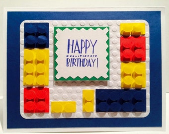Happy Birthday Block Card