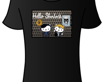 Hello Sherlock. Kitty Tshirt