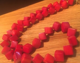Coral Beaded Necklace