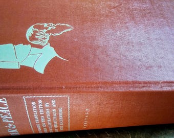 1938 War and Peace by Leo Tolstoy-Two Volumes Bound in One, The Heritage Press