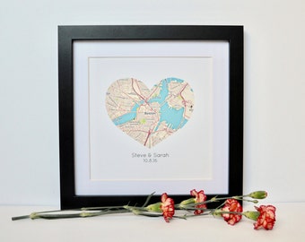 Personalized Gift for couple- Engagement Gift, Wedding Gift, Anniversary Gift, Gift for Groom, Gift for Bride, Map Gift, Travel Theme, TP