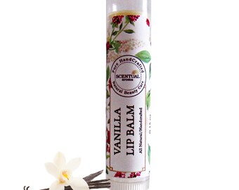 Organic Vanilla Lip Balm, Gift Idea