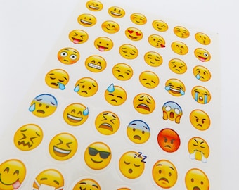 Emoji Stickers // Planner Stickers • Bullet Journal Stickers • Kawaii Stationery • Scrapbooking • Diary Sticker • Cute • Organisation