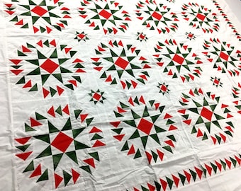 Patriotic Stars with Flying Geese - QUILT TOP - Masterpiece with great borders