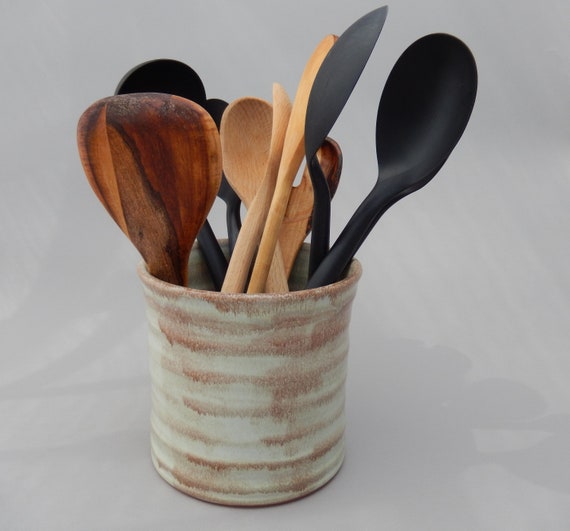 Ceramic Kitchen Utensil Holder Functional Handmade Kitchen   Il 570xN.1453418854 Fna2 