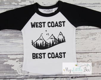 West coast best coast baseball tee-west coast tee-west is best tee-cool tee