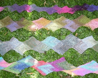 ZiggyZag Scarf- knitting pattern instant download