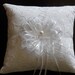 Wedding Ring Bearer Pillow Ribbon Flower