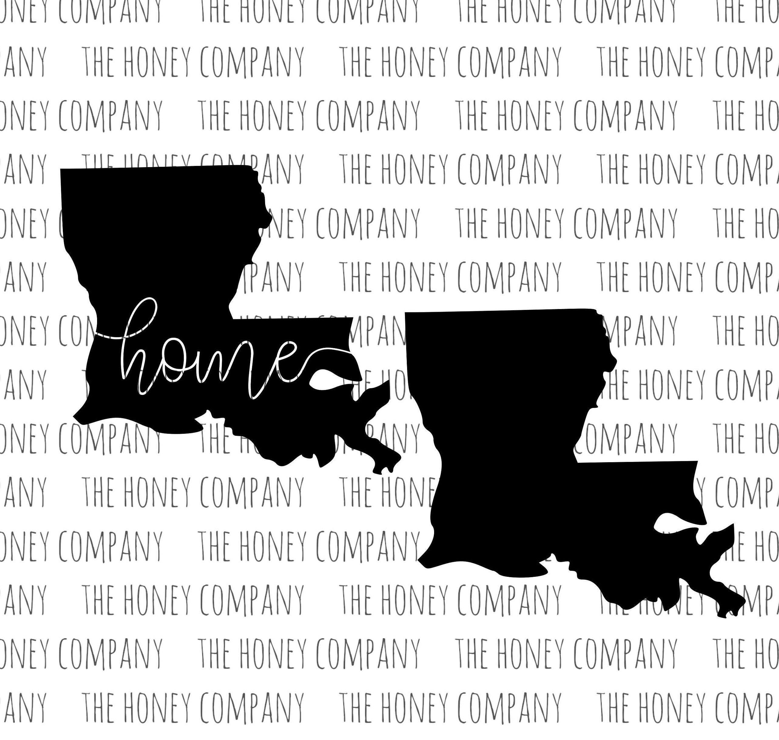 Louisiana SVG PNG DXF State Home Outline Instant Download