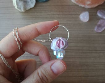 Little vulva angel aura quartz, vulva pendant, vulva necklace, vagina pendant, vagina necklace, yoni pendant, yoni necklace,
