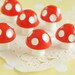 2 pcs Kawaii Poisonous Red Mushroom Cabochon (18mm H20mm CD607 (((LAST)))