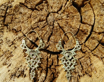 Ethnic Indian Brass Earrings