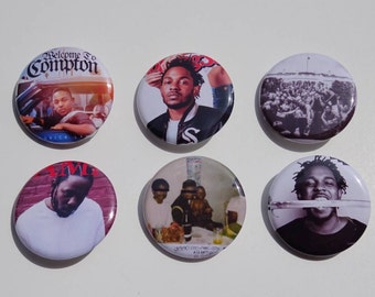 1.25" Kendrick Lamar Pinback Pack Pins Buttons Badges
