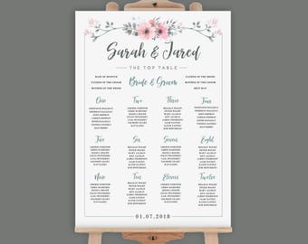 wedding table plans template