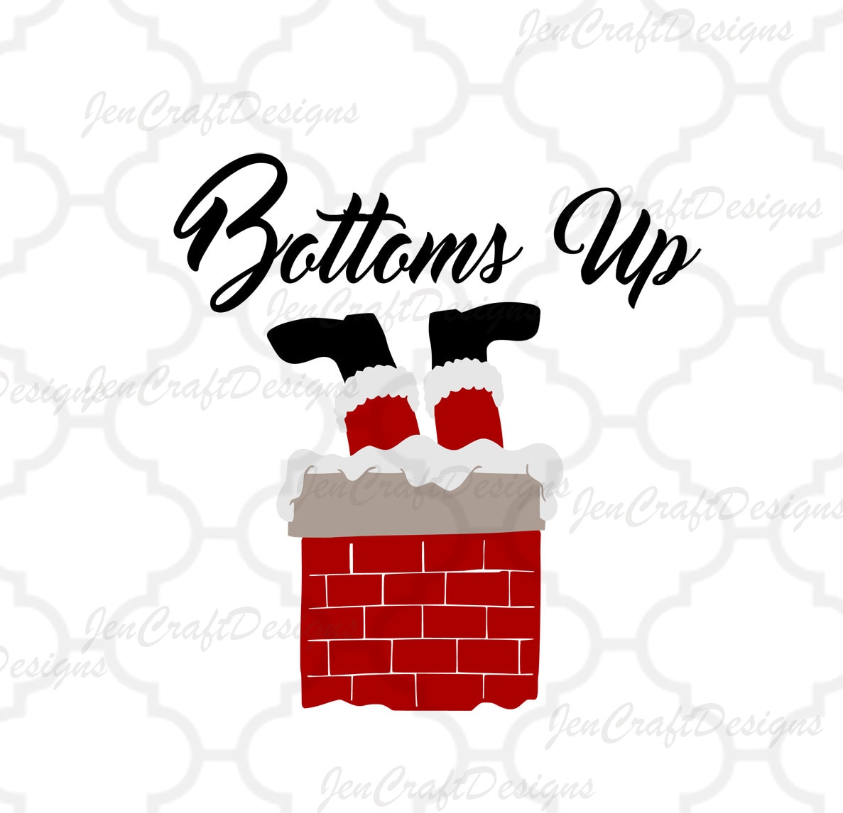 Download Bottoms Up SVG Wine glass Santa Christmas Design Clipart ...
