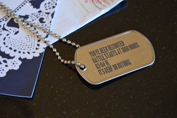 custom invitation dogtags customized dog tags with optional