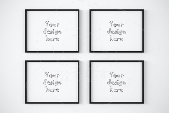 Download Black frame mockups Set of four mock ups 11x14 frame mockup