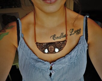 Goddess larimar necklace