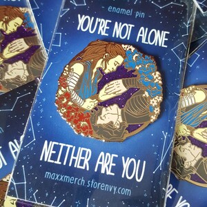 Not Alone Pin - Reylo Hard Enamel Pin
