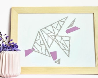 Displays graphic-paper-Design-Poster-Paper cut-gift-A4-Collage-black and white-paper cut-Triangles-object-Decoration decorative