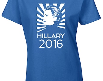 HILLARY CLINTON For PRESIDENT 2016 Ladies Junior Fit Tee Shirt 1117