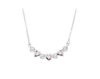 Triple Heart Silver necklace