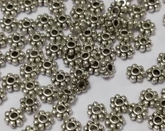 30 bead 4mm flower spacers