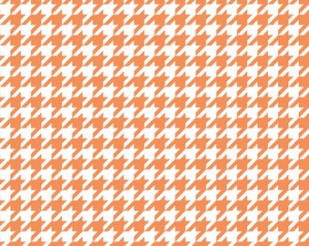 Medium Houndstooth in Orange by Riley Blake - you pick the cut